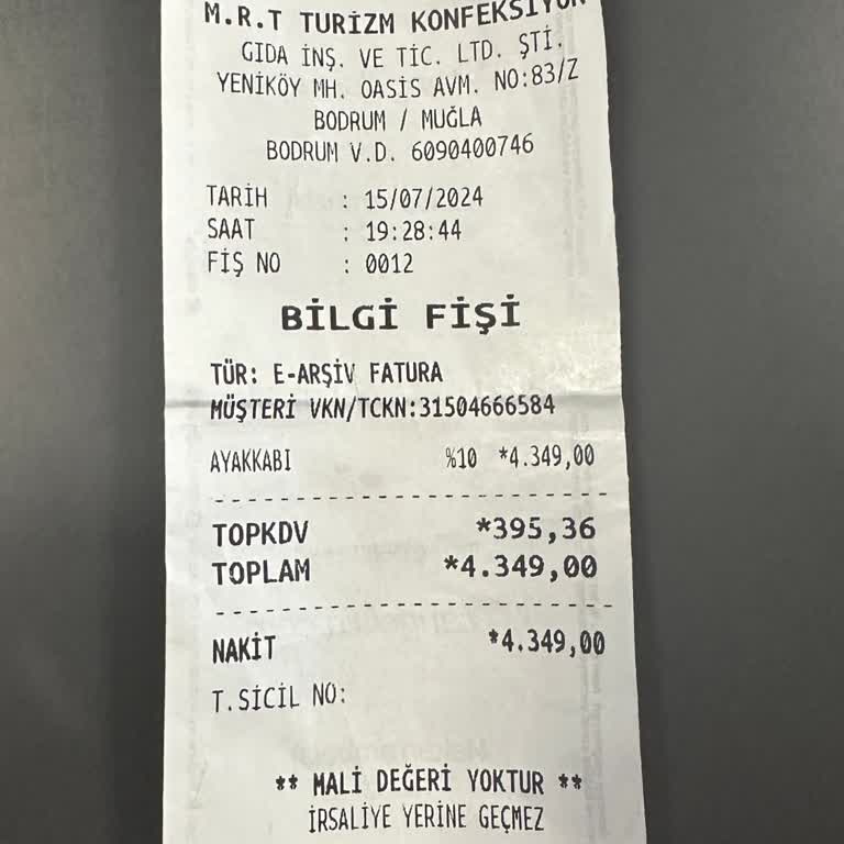 Dexter Bodrum Oasis Mağazası Birkenstock Terlik Aldım İade Almıyor.