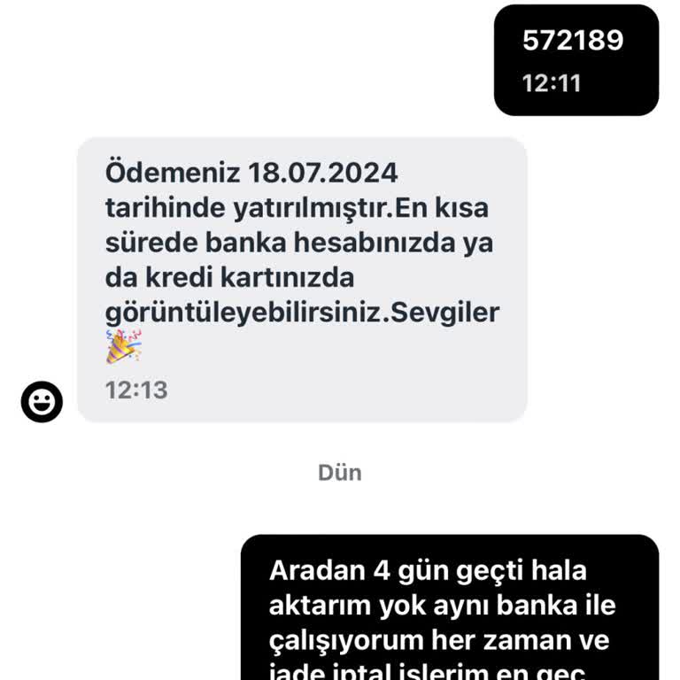 Touché Privé Touche Para İadesi Yapmıyor