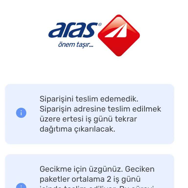 Aras Kargo Çorlu Alipaşa Şubesi Hk.