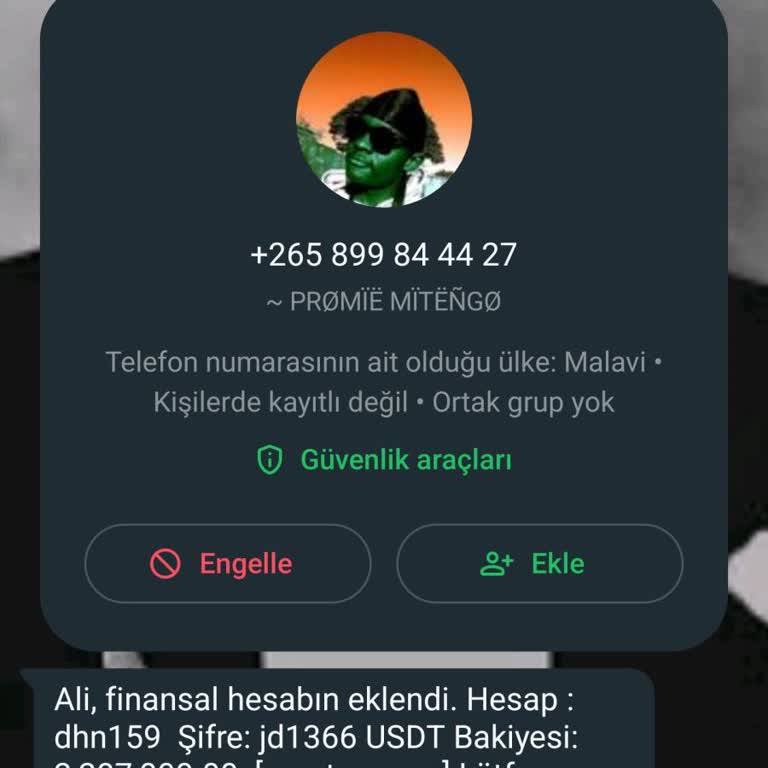 WhatsApp Üzerinden Gelen İlgimin Olmadığı Mesaj