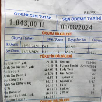 İSKİ Atık Su Bedeli