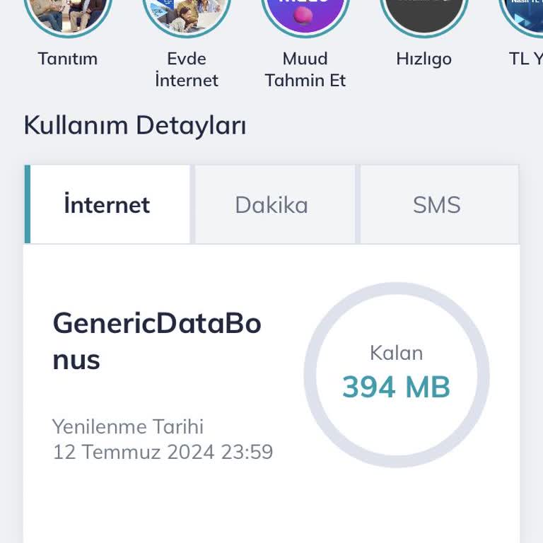 Türk Telekom Aplikasyonunda Paket Geçerlilik Süreleri Yanlış