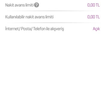 Enpara Kullanım Limit Kısıtı