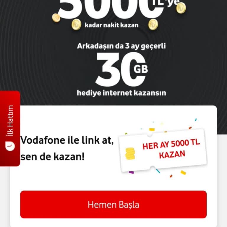 Vodafone Hat Taşıma Kampanyası