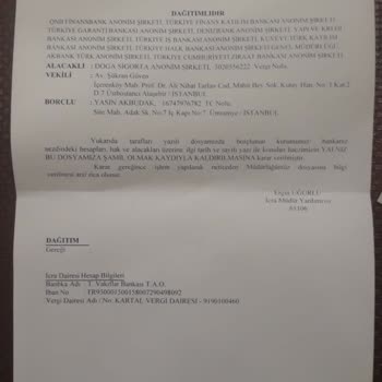 Halkbank İcra Dosyası Hala Açık Gözüküyor