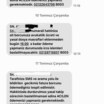 Vodafone'dan Gelen Sürekli Spam SMS'ler