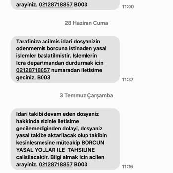 Vodafone'dan Gelen Sürekli Spam SMS'ler