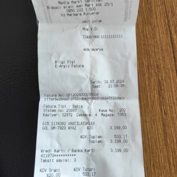 Media Markt : Arızalı Ürüne İade Değişim Yok,