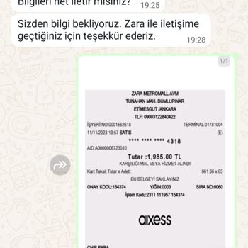 Zara Pantolon Renk Solması Ve Müşteri Hizmetleri Sorunu