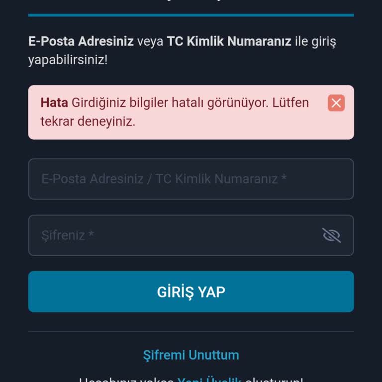 BTCTURK Hesaba Giriş Yapamıyor