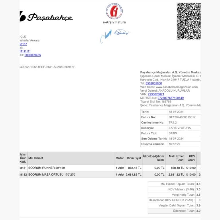 Paşabahçe'nin Bodrum Masa Örtüsü Leke Sorunu Ve İade Reddi