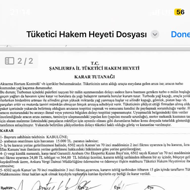 Garantiliarabam.com Ekspertiz Hatası Ve Motor Arızası Mağduriyeti
