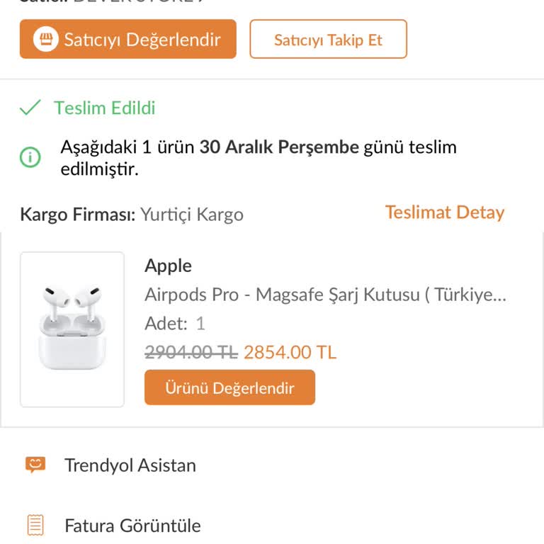 Trendyol Geçmişte Yaptığım Alışverişin Faturasını Vermiyor