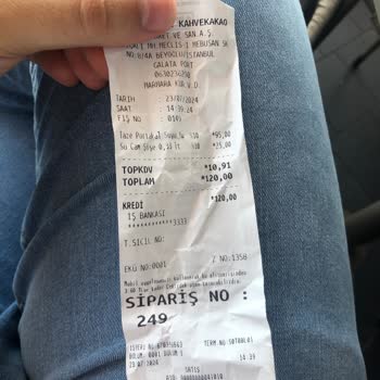 Kahve Dünyası Menüde Düzeltme Yapmıyor.