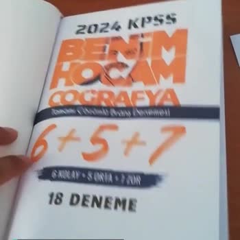 Benim Hocam Yayınevi Coğrafya Deneme Kitabı Hatalı Basım!
