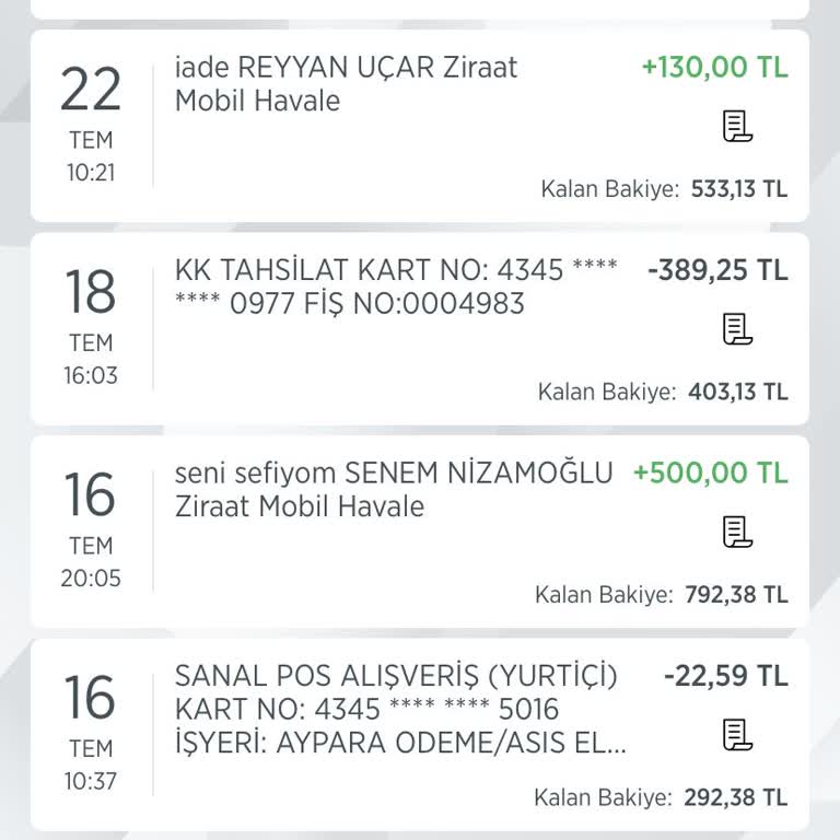 CV Marker Hesabımdan Para Çekti