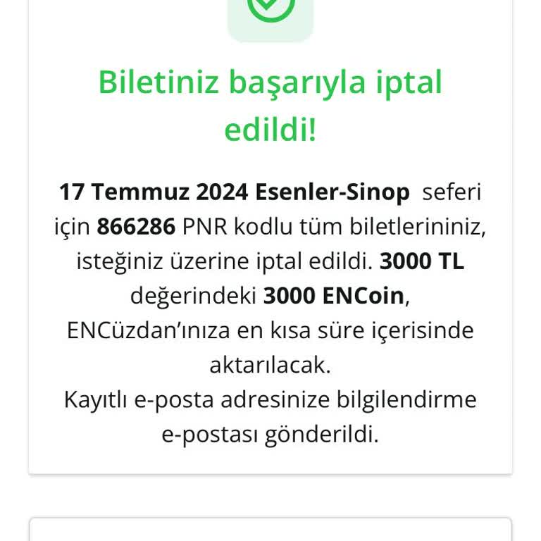 Enuygun.com Bilet İptal Para İadesi Yapılmadı!