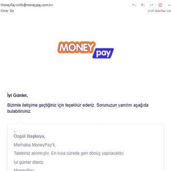MoneyPay Standart Hesabın Yükleme Limitini Açmıyor, Faiz İşletiyor