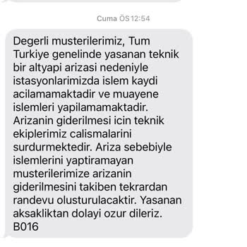 TÜVTÜRK Tüvtürk Randevu Mağduriyeti