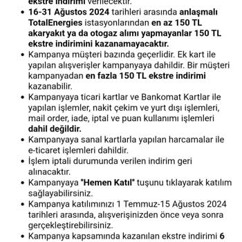 VakıfBank Worldcard Kampanya Sorunu