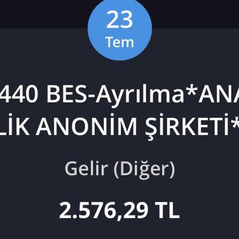 Anadolu Hayat Emeklilik'de BES Sözleşmesinde Anaparanın Yatırılmaması.