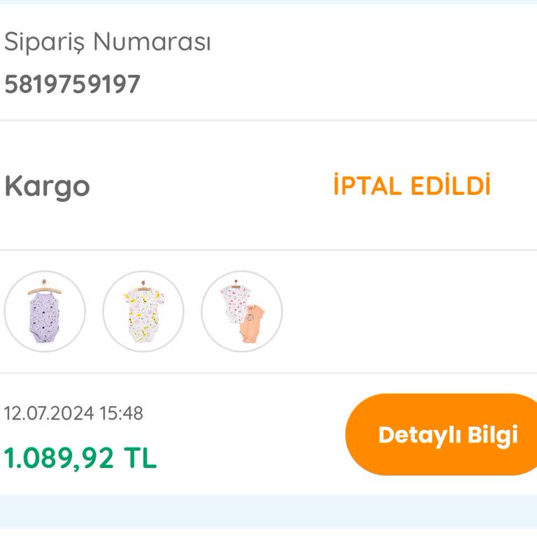 Ebebek Para İadesi Talebi