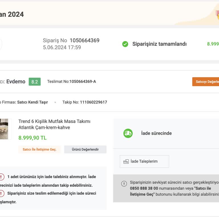 Koçtaş Aylarca Ürünü De Teslim Etmedi Ve Para İadesi Yapmadı!