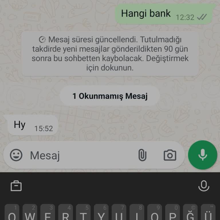 WhatsApp Bilinmeyen Kişiler