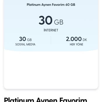 Turkcell Devreden İnternetin Kullanılmaması