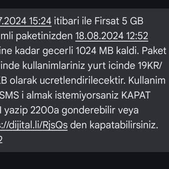 Turkcell İnternet Paketi Çok Hızlı Bitiyor