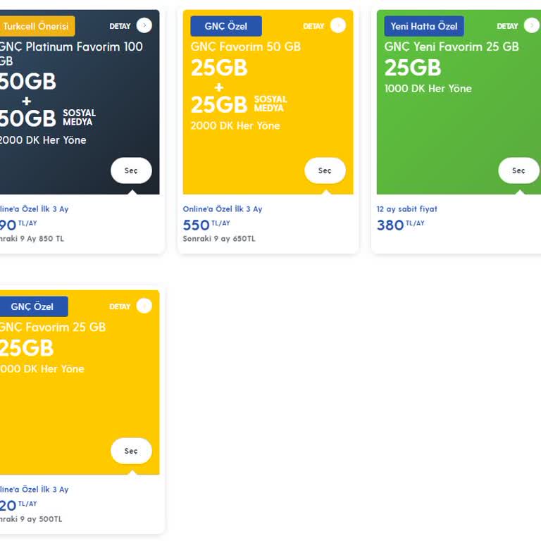 Turkcell Pahalı Genç Tarifeleri