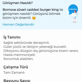 İşin Olsun Hasta Kabul Görevlisi