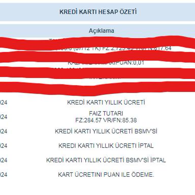 İş Bankası Yıllık Kart Aidatı Kesintisi