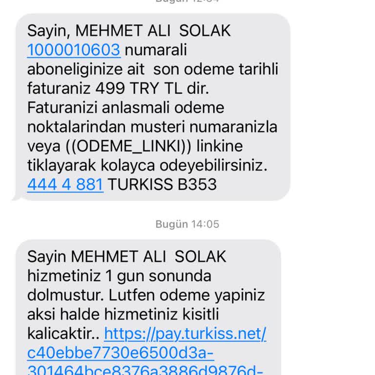TURKISS Türk Iss İnternet Müşteri Hizmetlerine Ulaşamıyorum