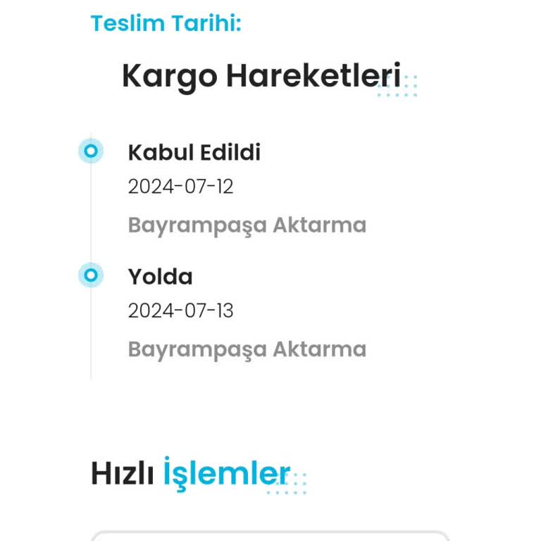 Kargoist Kargom Hakkında Bilgi Alamıyorum