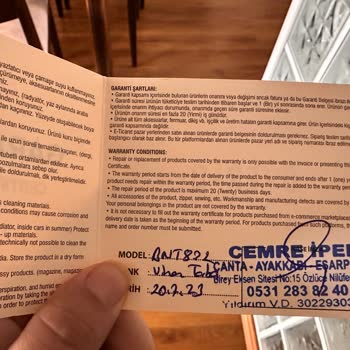 Benetton Marka Kol Çanta Askı Yeri Kopması