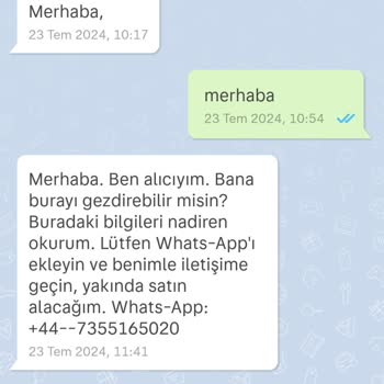 Sahibinden.com Bot Mesajlar +44 Numaralar
