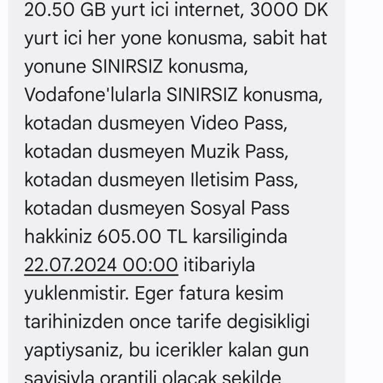 Her Yıl Kanser Ettiniz Beni Vodafone!
