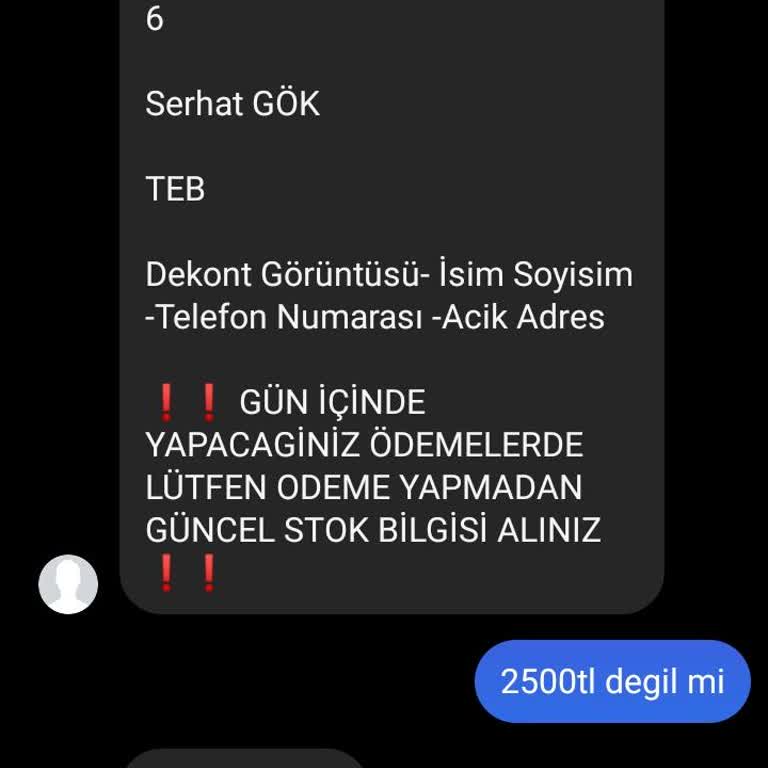 sandalye.home Sosyal Medya Üzerinden Alışverişte Yaşanan Sorun