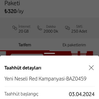 Vodafone Rızam Dışında Zam Yapması