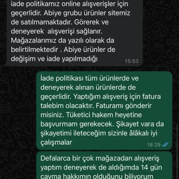 Tuğba Giyim Yasaları Çiğniyor İade Veya Değişim Yapmıyor