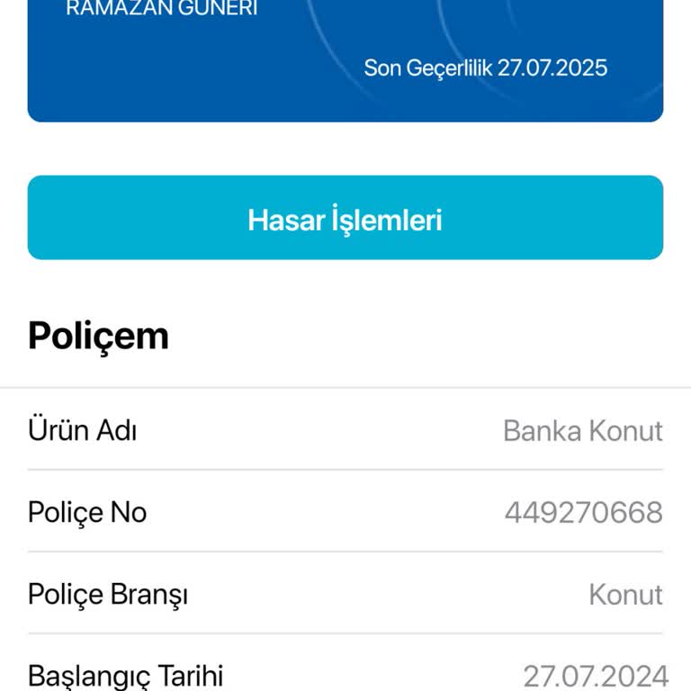 Türkiye Sigorta Konut Sigortası Taksitlendirme