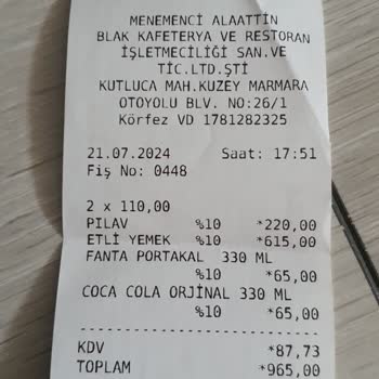 Menemenci Alaattin Aşırı Pahalı Bir İşletme