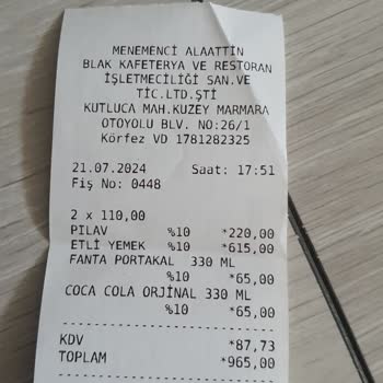 Menemenci Alaattin Aşırı Pahalı Bir İşletme