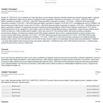 Turkcell Kurumsal Hat Transferi Ve Paket Tanımlama Sorunları