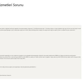 Turkcell Kurumsal Hat Transferi Ve Paket Tanımlama Sorunları