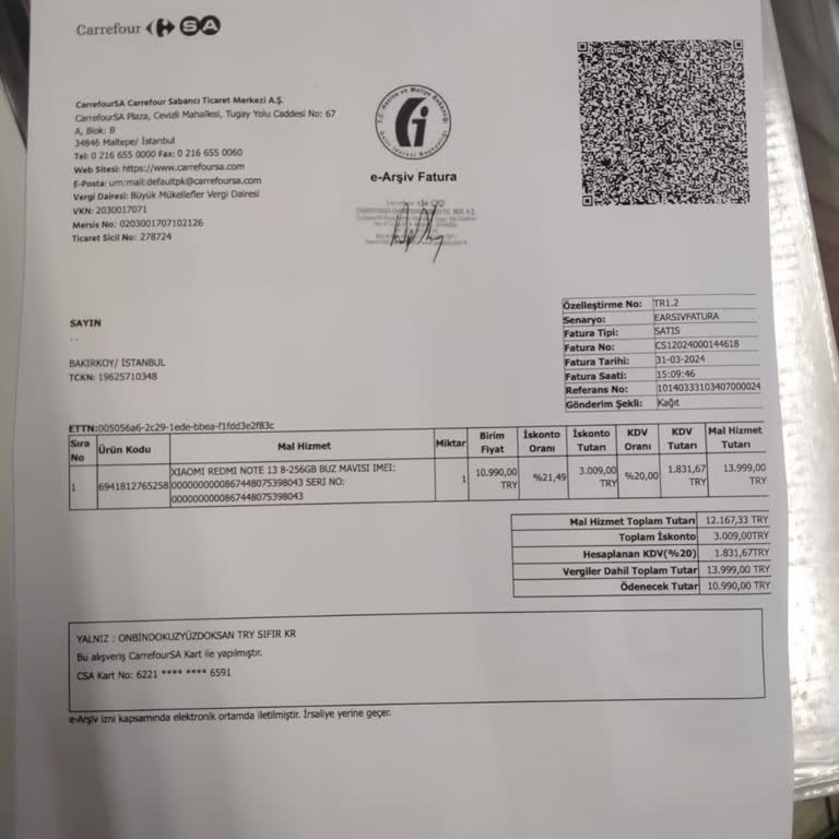 Xiaomi İade Olan Ürünün Gelmeyen Ödemesi