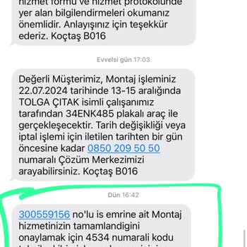 Koçtaş Montaj Hizmeti Pişmanlığı, Gelmediler
