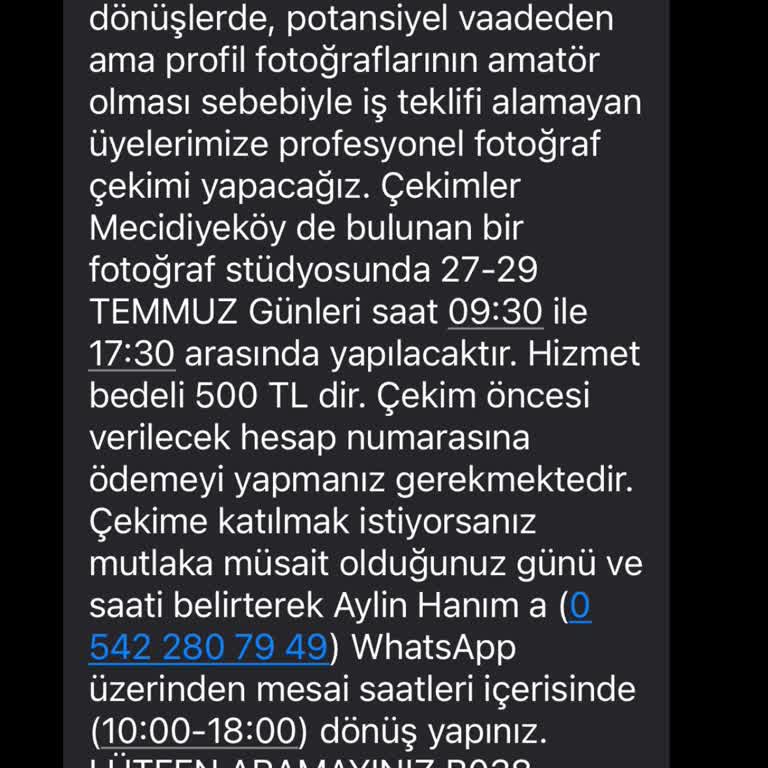 Erberk Ajans Oyunculuk Ajansı Para İstiyor Sürekli