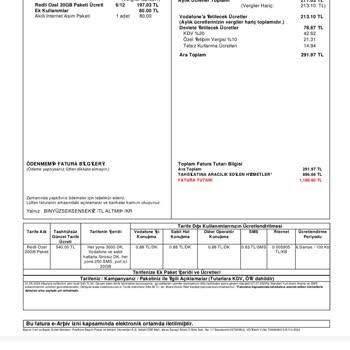 Vodafone Her Şey Yanımda Mobil Ödeme Sorunu